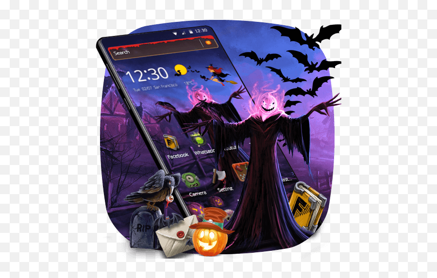 Scare Crow Pumpkin Halloween Theme - Supernatural Creature Emoji,Galaxy S7 Where Is The Pumpkin Emojis
