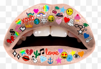 Pin - Batom Verde E Amarelo Emoji,Emoji Temporary Tattoos