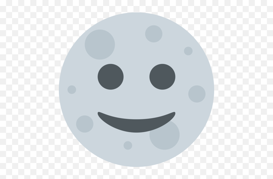 Full Moon Face Emoji - Moon Emoji Svg,Moon Emoji