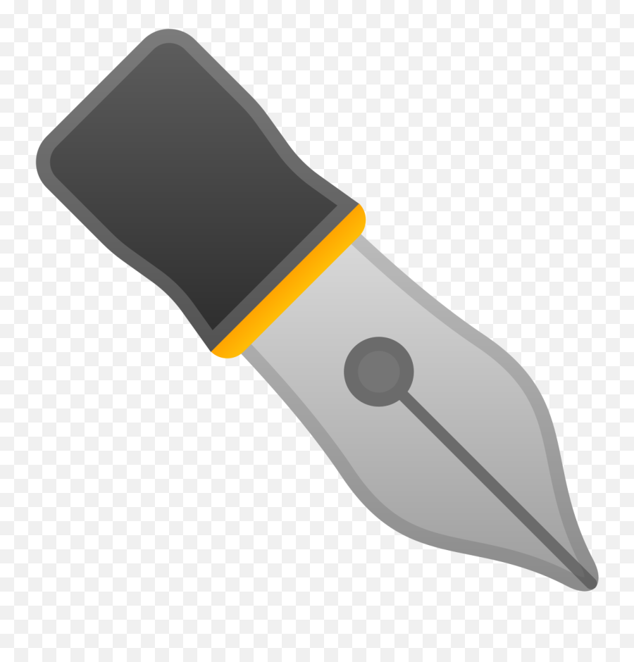 Black Nib Emoji Meaning With Pictures From A To Z - Pen Emoji Transparent Background,Brush Emoji