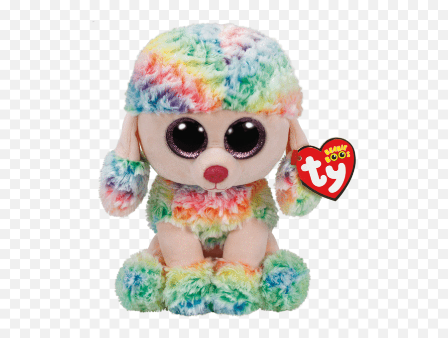Ages 4 - Beanie Boos Rainbow Poodle Emoji,Pink Fluffy Unicorns Dancing On Rainbows Emojis