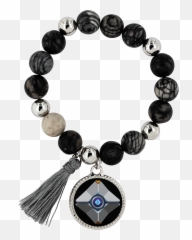Download Destiny Ghost Lyric Bracelet - Small Beaded Black Obsidian Bracelet Emoji,Destiny Symbol Emoji