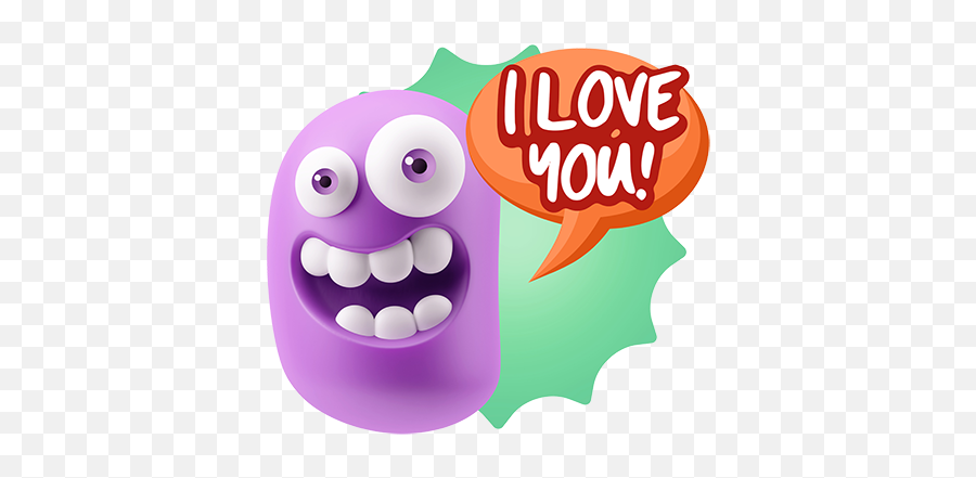 3d Love Colourful Stickers For Imessage By Pallavi Kalyanam - Happy Emoji,3d Emoji Tongue