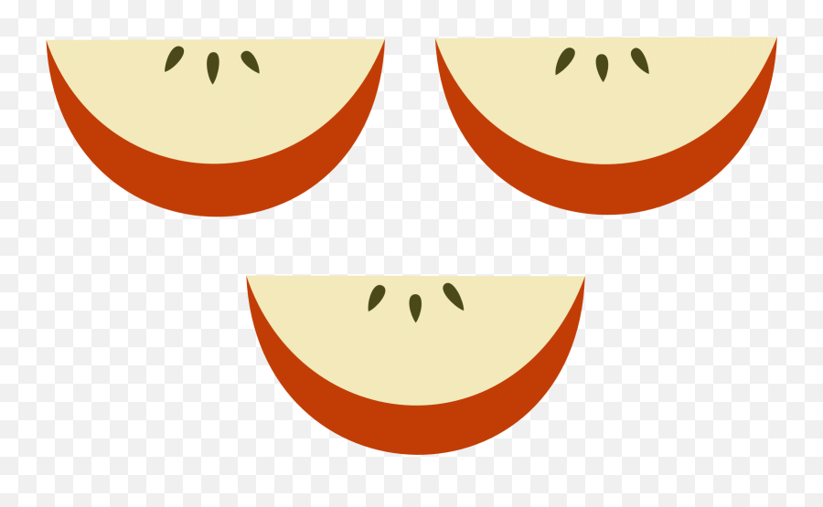 Mlp Apple Slice Cutie Mark - Apple Slices Clipart Png Emoji,Cutie Pie Emoticon