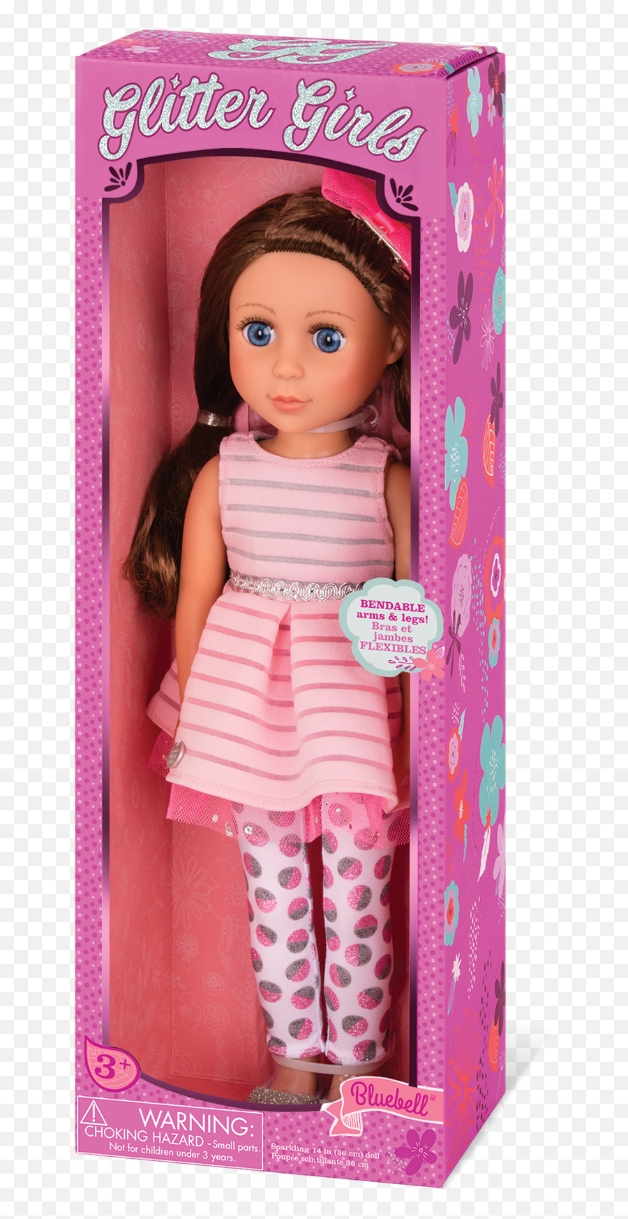 Bluebell 14 Posable Fashion Doll Dolls For Girls Age 3 U0026 Up - Battat Glitter Girls Kani Emoji,Diy American Girl Doll Emoji Pillows