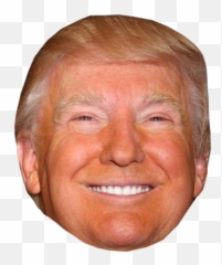 Happy Smiling Donald Trump Head Png - Donald Trump Cut Out Emoji,Funniest Donald Trump Emoji Faces