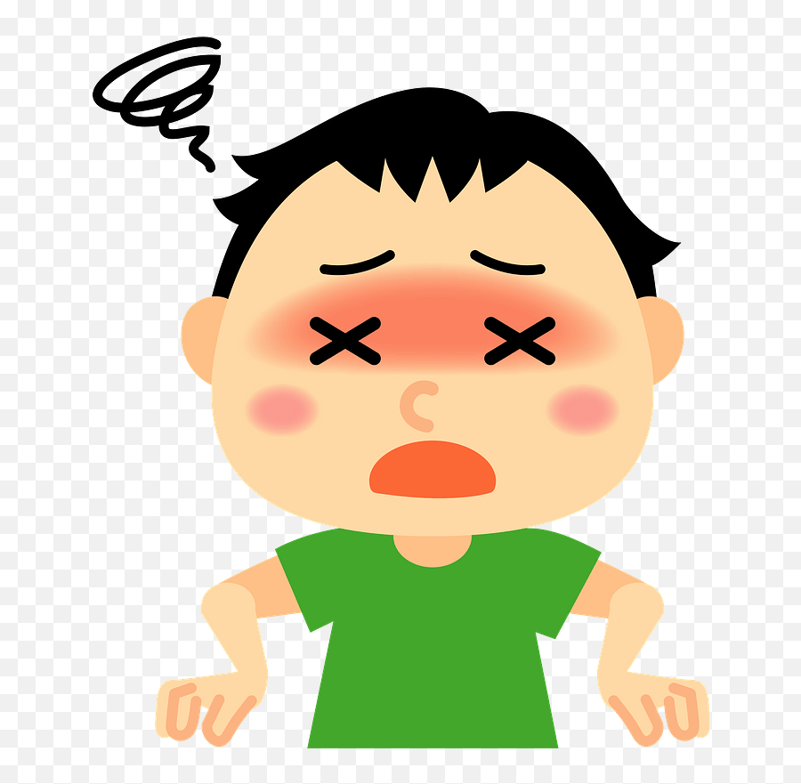 Boy Is Overheating Clipart Emoji,Emoji Overheating