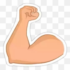 Hand Gestures Stickers For Whatsapp And - For Women Emoji,Flarge Bicep Flex Emoticon