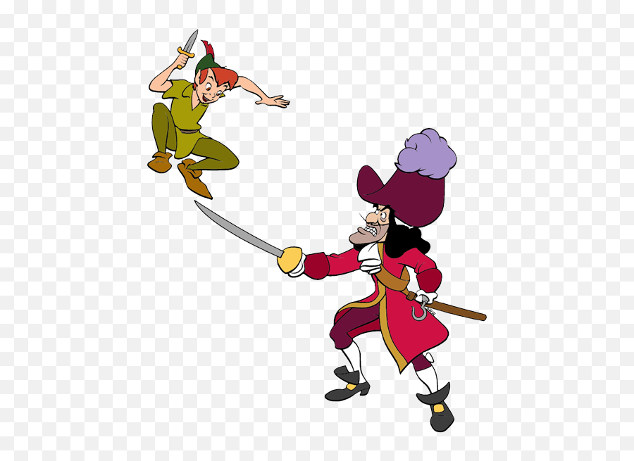 Captain Hook Peter Pan - Peter Pan And Captain Hook Drawing Emoji,The Emoji Movie Pirates Villain