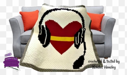 The Crochet Couch Emoji,Crochet Written Pattern C2c Emoji Shawl