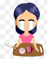 Free Photo Cook Onion Woman Housewife - Crying After Cutting Onion Emoji,Emotion Llorando