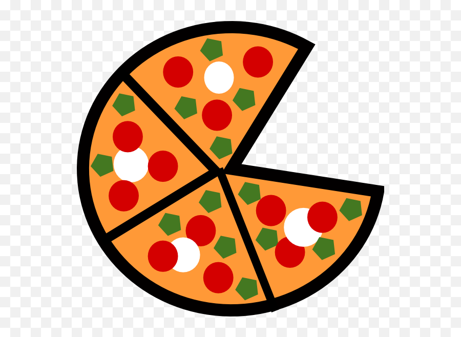 Pizza Slice Png - Pizza 5 Slices Clipart 16089 Vippng 1 5 Fraction Pizza Emoji,Pizza Slice Emoji