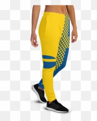 Yellow Jogger Pants With Designs Inspired By The Flag Of Sweden - Sweatpants Emoji,Yellow Emoji Outfits