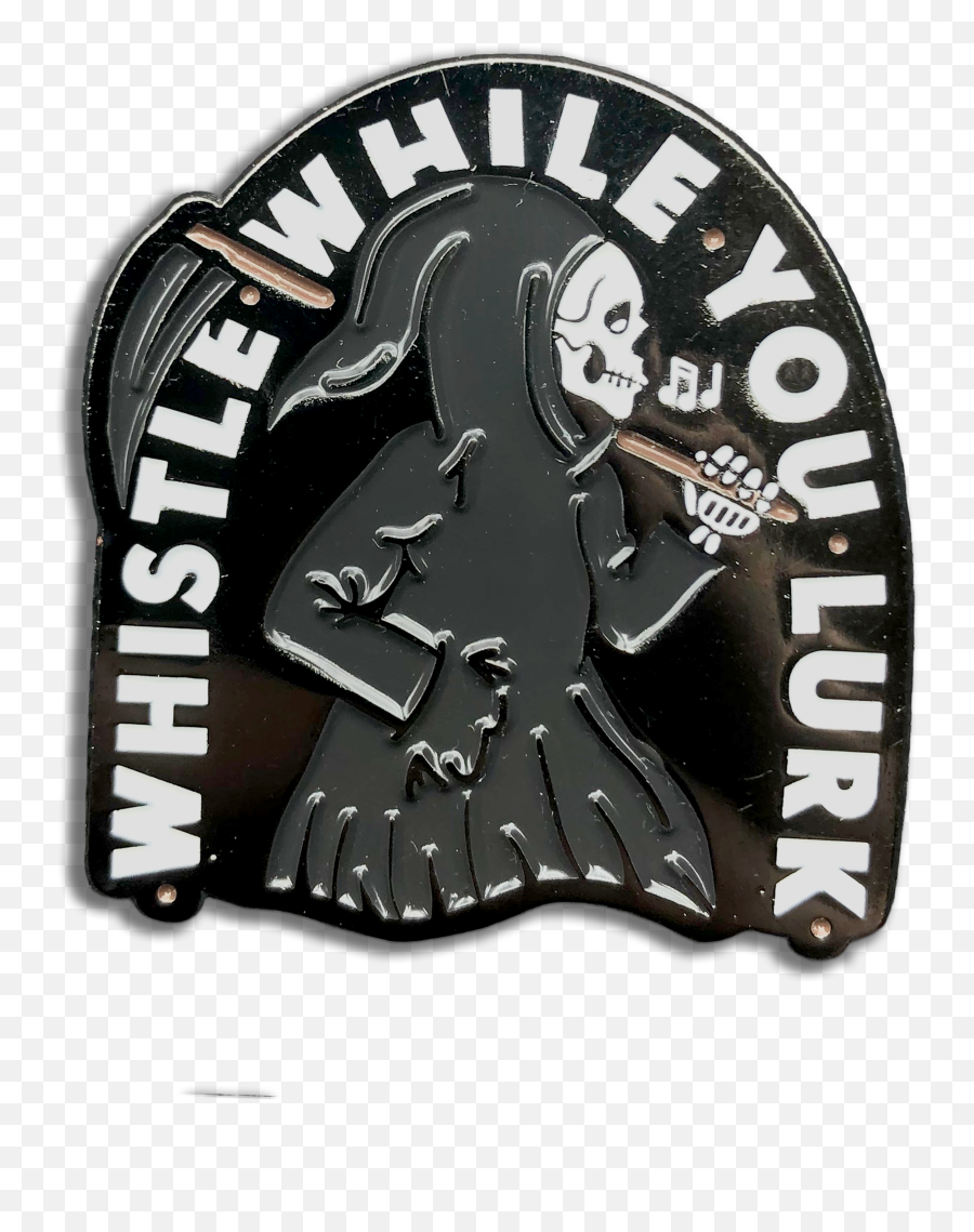 Whistle While You Lurk Grim Reaper Pin - Sticker Emoji,Copy/paste Grim Reaper Facebook Emoticon