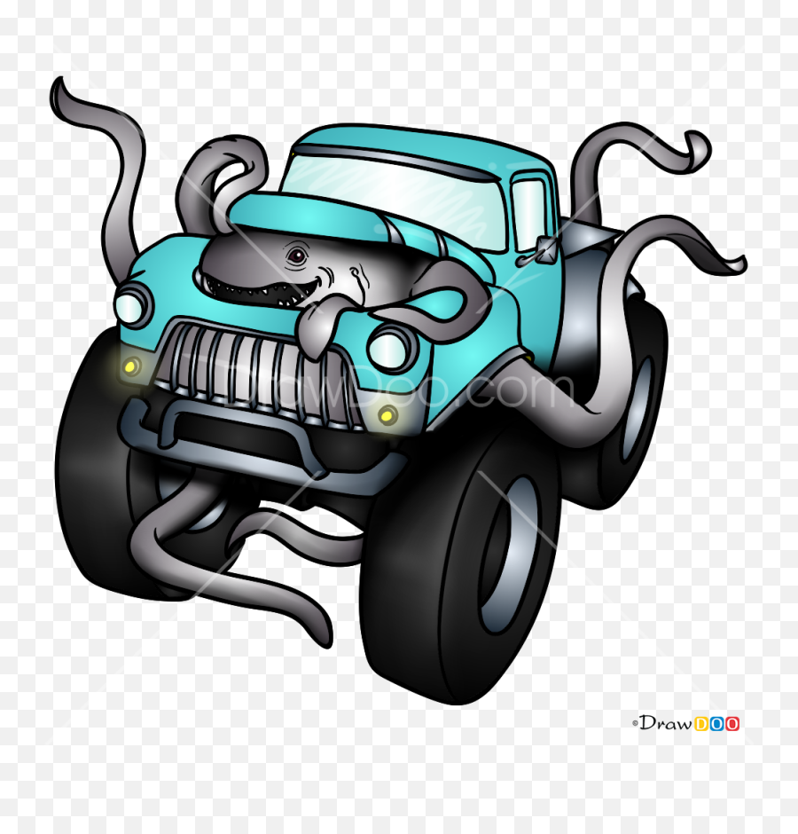 How To Draw Monster Truck Monster Trucks - Monster Truck How To Draw Emoji,Monster Truck Emoji
