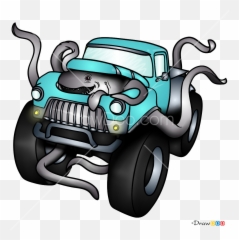 How To Draw Monster Truck Monster Trucks - Monster Truck How To Draw Emoji,Monster Truck Emoji