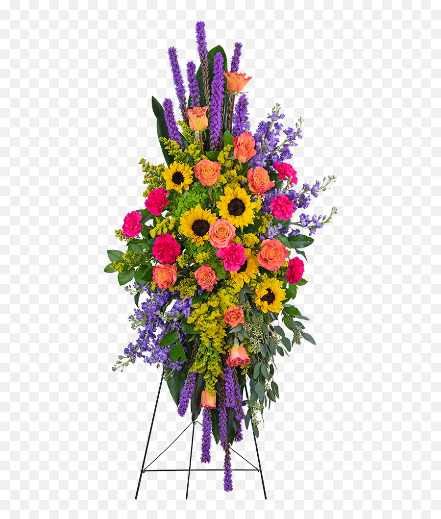 Treasured Memories Standing Spray Elko Nv Florist Party Emoji,Hydrangea Emotion