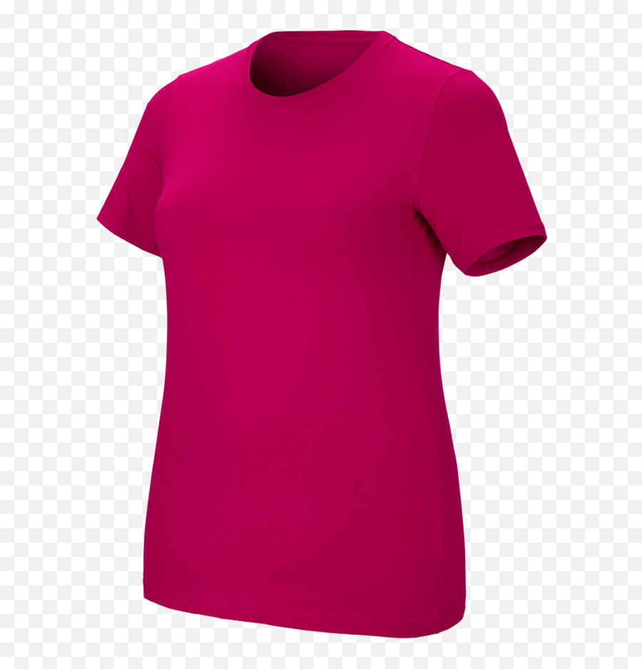 Es T - Shirt Cotton Stretch Ladiesu0027 Plus Fit Berry Engelbert Strauss Emoji,Emojis Blusas