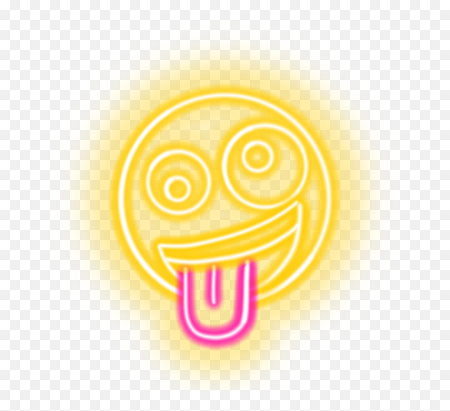 Neon Glow Emoji Stickerart Sticker By Lissy R - Happy,R Emoji