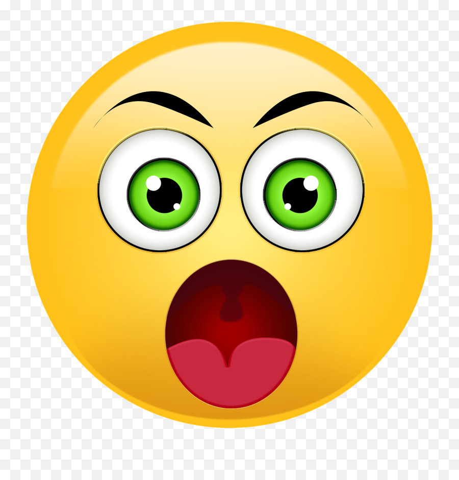Emoji Emotion Shocked - Happy,Shocked Emoticon