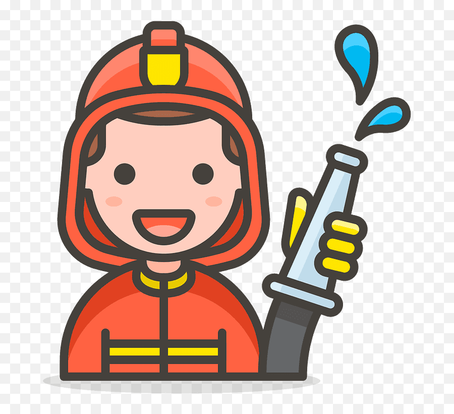 Man Firefighter Emoji Clipart Free Download Transparent,Health And Safety Emoji