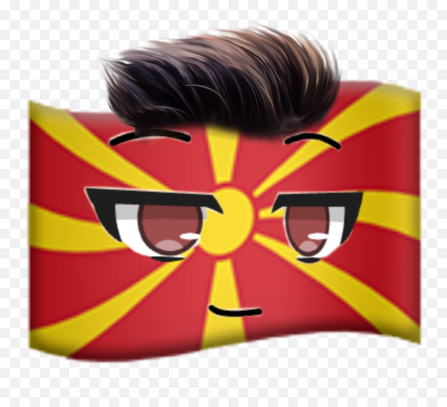 The Most Edited - Red And Yellow Emoji Flag,Macedonian Flag Emoji