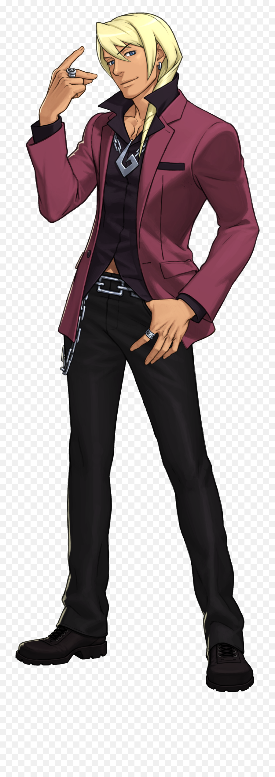 Lessor - Ace Attorney Klavier Transparent Emoji,Kyuubey Emoticon