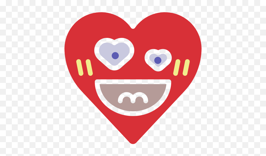 Crush Emoji Emotion Happy Heart Love Icon - Free Download Happy,Free Love Emoticon