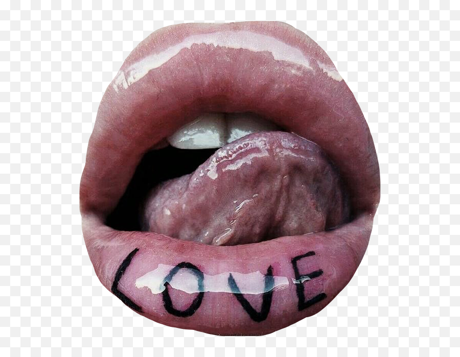 Love Lips Lipgloss Lipstick Teeth Sticker By Emma - Lip Care Emoji,Tongue Kissing Emoji