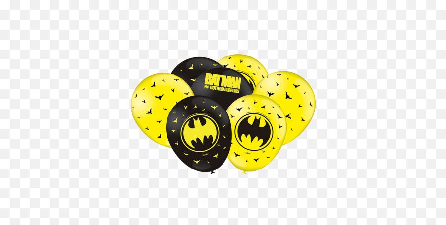 Batman Geek - Balao Especial Latex Embalagem Com 25un Dc Comics Festcolor Balloon Emoji,Latex Emoticon