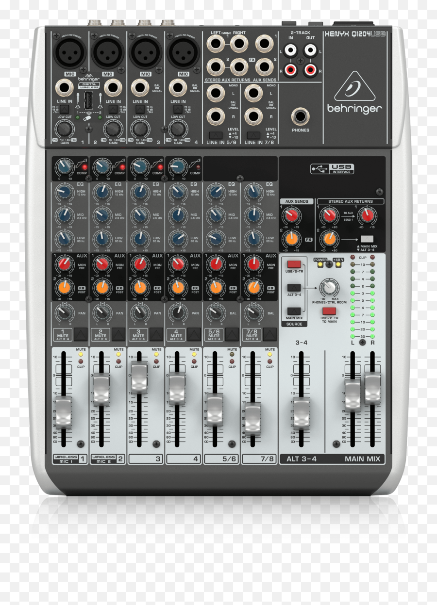 Behringer - Behringer Xenyx Q1204usb Mixer Emoji,Ctrl Emotion