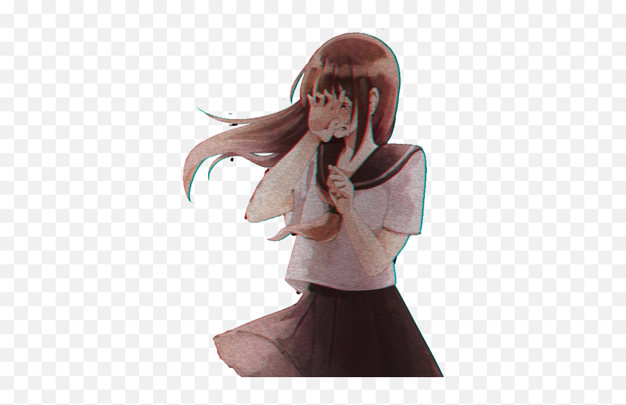 Cry Sad Anime Girl - Sad Girl Crying Eyes Emoji,Sad Girl Emoji