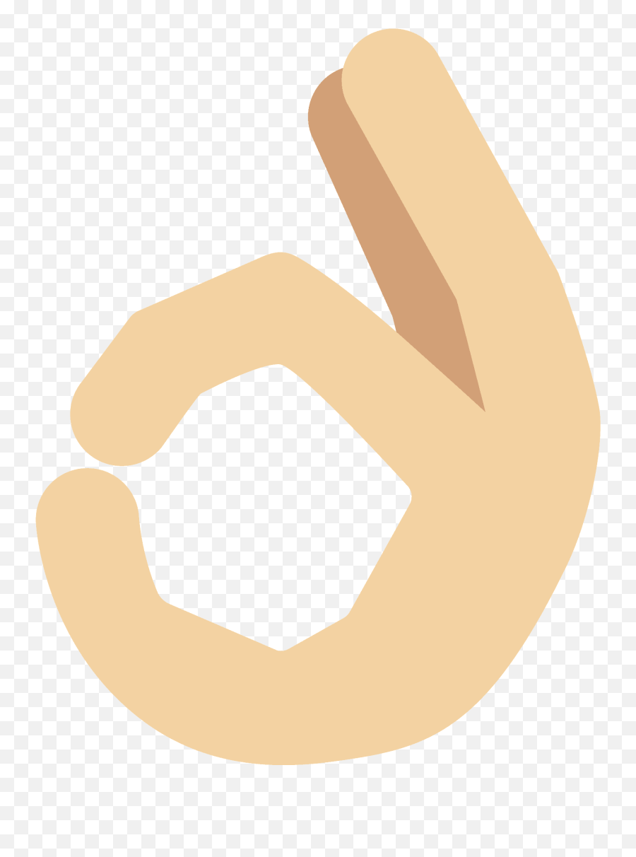 Ok Hand Emoji Clipart Free Download Transparent Png - Sign Language,Hand Sign Emoji