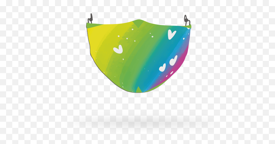 Lgbt Face Coverings - Rainbow And Pride Theme Face Coverings Vertical Emoji,Rainbow Emoji Face