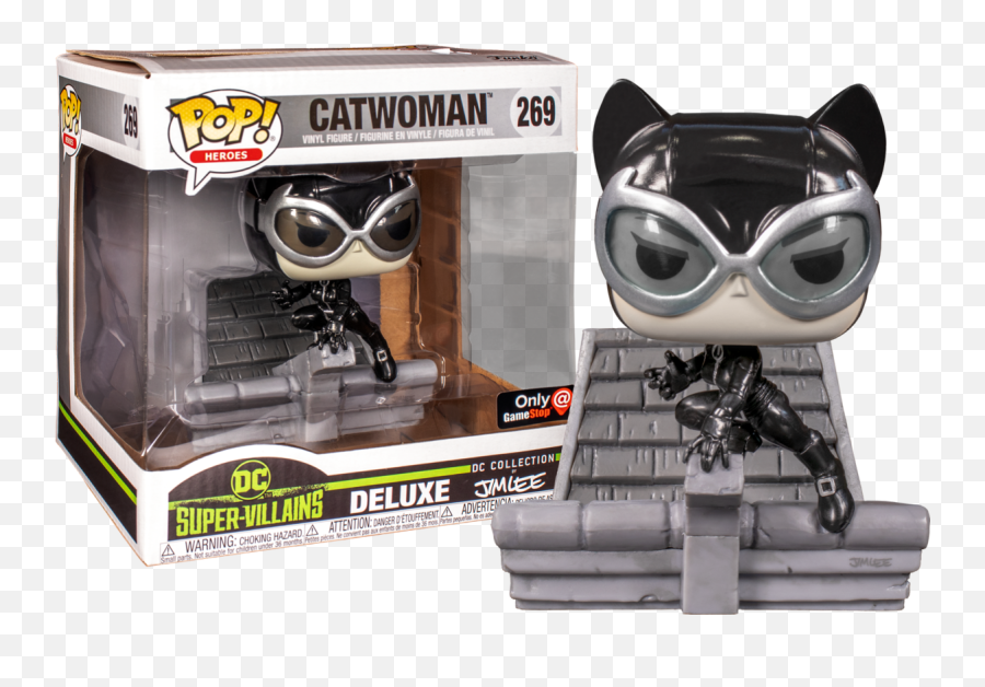 Funko Dc Heroes - Catwoman Deluxe Funko Pop Emoji,Vinyl Toy + Change Emotions