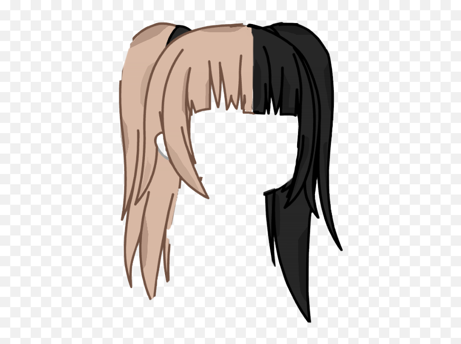 The Most Edited Nam Picsart - Anime Gacha Life Hair Base Emoji,Nami Kiss Emoticon