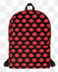 Lips - Gore Backpack Emoji,Black Emoji Backpack