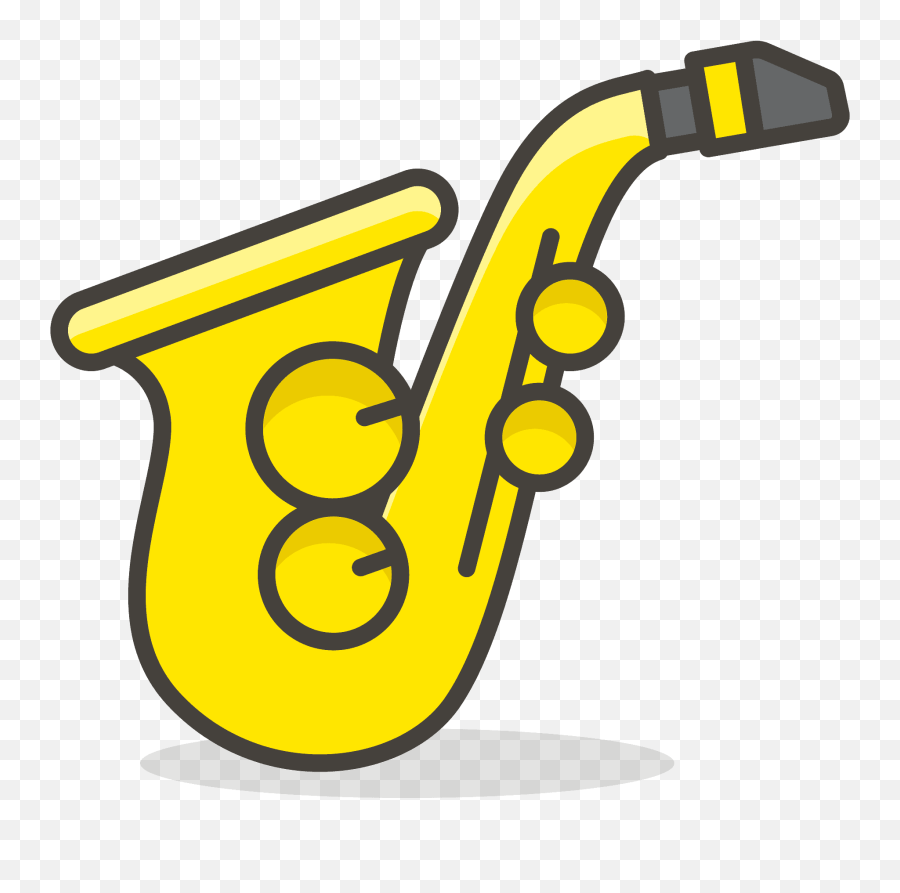 Saxophone Emoji Clipart Free Download Transparent Png - Saxophone,Neck Emoji