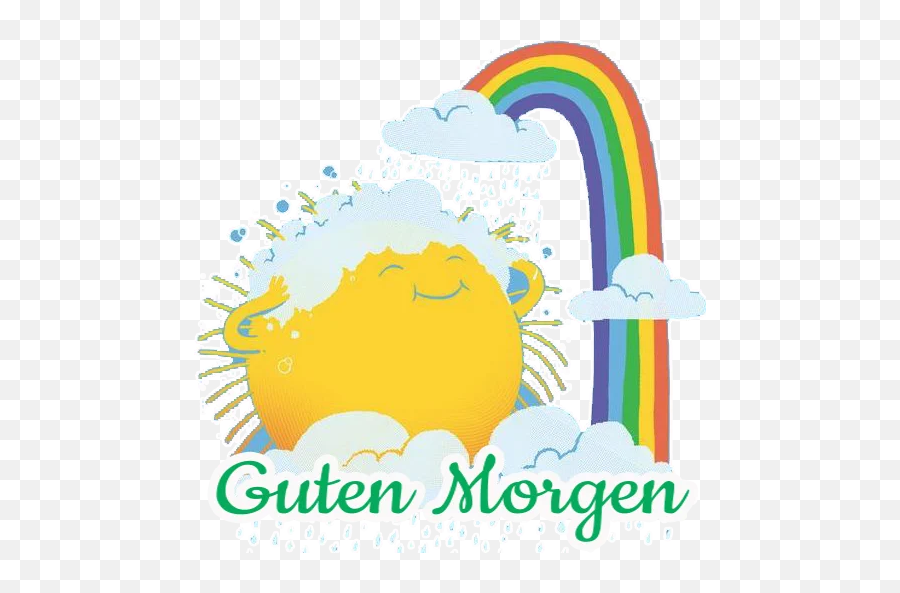 Aufkleber Guten Morgen Nachmittag Nacht - Guten Morgen Regenbogen Emoji,Guten Morgen Heart Emoticon