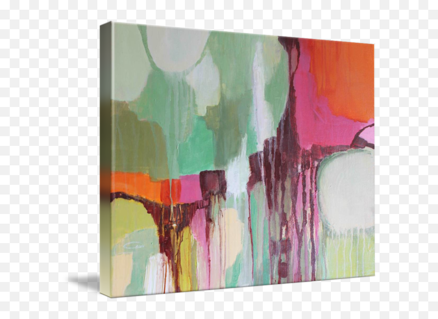 Emotions In Color Abstract 1813 - Vertical Emoji,Color Emotions Painting