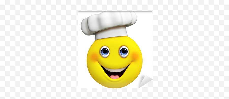 3d Cartoon Cute Chef Wall Mural U2022 Pixers - We Live To Change Chef Emoji 3d,Chef Emoji?