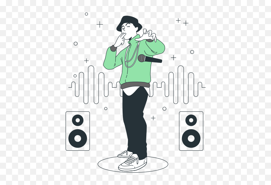 Mic Drop Customizable Cartoon Illustrations Bro Style - Illustration Emoji,Emotion Of Mic Dropping