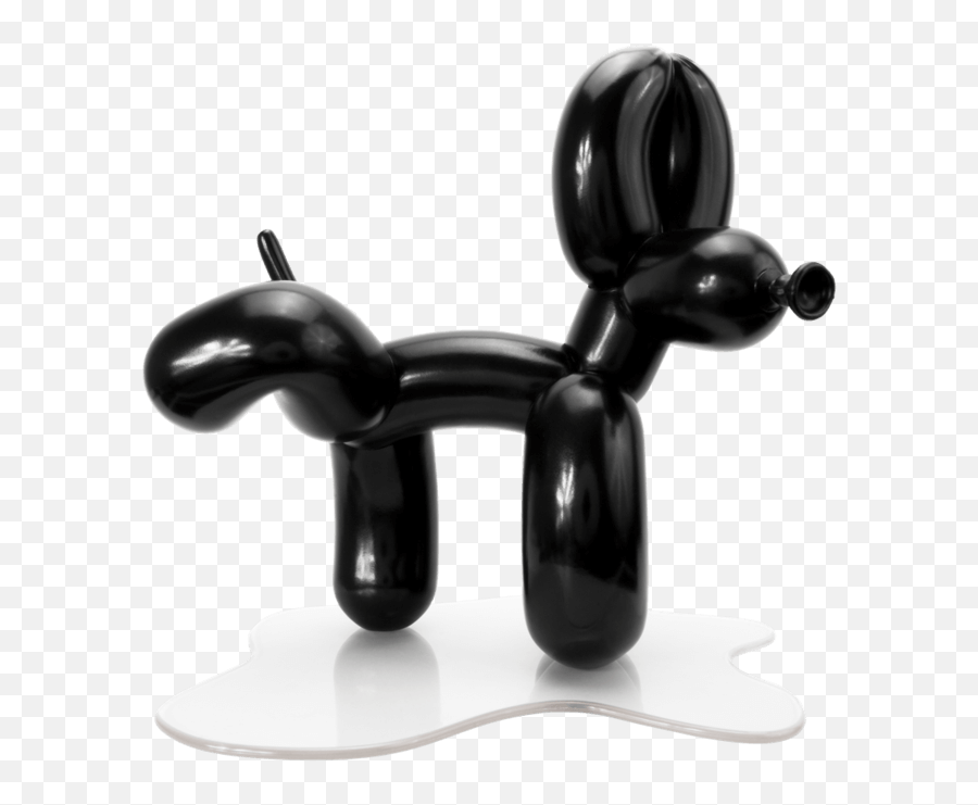 The Toy Chronicle Peepek The Peeing Balloon Dog Black - Balloon Dog Sculpture Peeing Emoji,Peeing Emoji