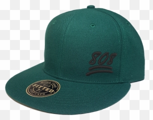 100 Emoji Hat 808 Area Code Fitted Forest Green,Emoji Green Number 1