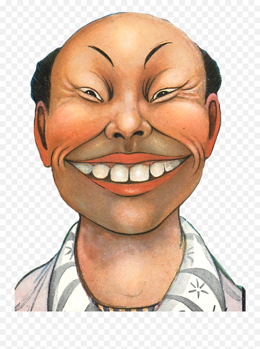 Face Man Smiling Chinese Funny China - Chinese Man Cartoon Face Emoji,Funny Face Emoji