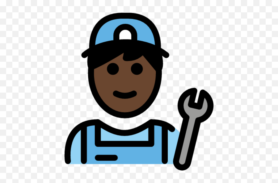 Man Mechanic Dark Skin Tone Emoji - Download For Free,Emojis Darks