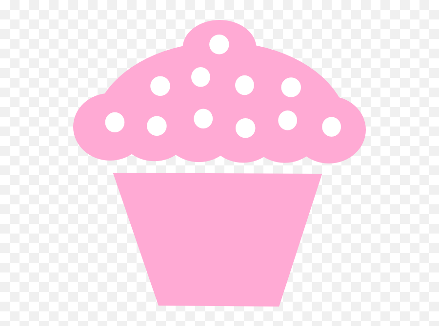 Download Hd Light Pink Cupcake Clipart - Pink Cupcake Emoji,Facebook Cupcake Emoticon