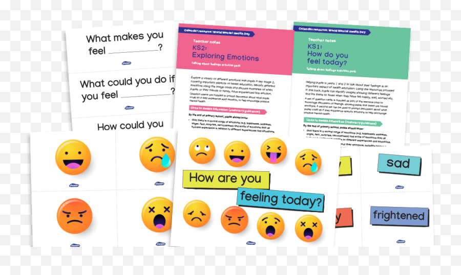 World Mental Health Day - Recognising And Discussing Emoji,Wellbeing Emoji