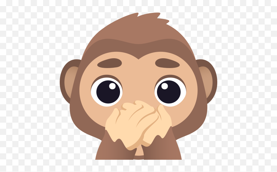 Emoji Wisdom Monkey That Doesnu0027t Speak Wprock - Emoji Changuito Tapandose Los Ojos,Hear No Evil Emoji