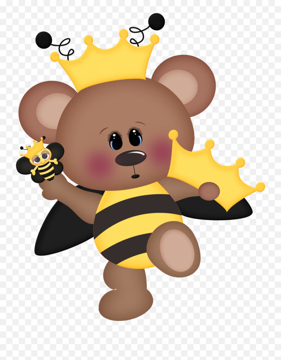 Country Clipart Bee - Teddy Bear Bee Cartoon Emoji,Bee Minus Emoji